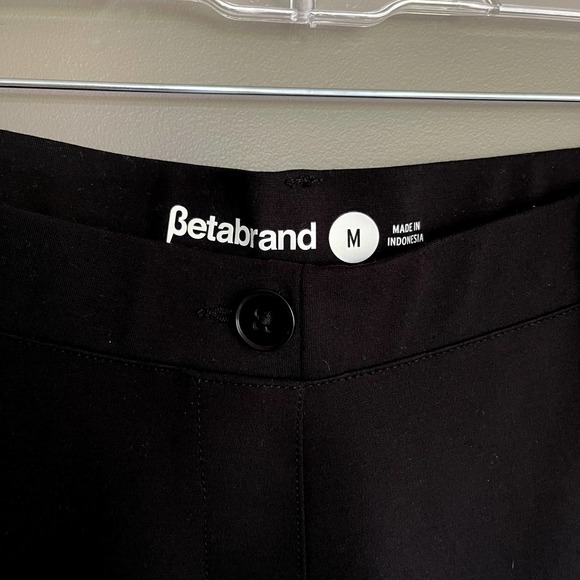 Betabrand Boot-Cut Classic Dress Pant Yoga Pants Black Size Medium Business Work - Picture 9 of 13